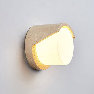Eurvenara Applique Murale Travertin Verre Minimaliste Moderne