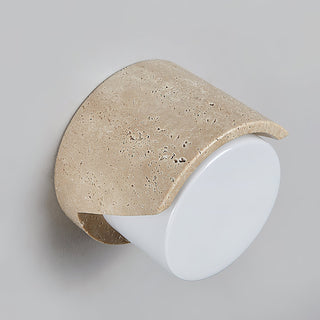 Eurvenara Applique Murale Travertin Verre Minimaliste Moderne