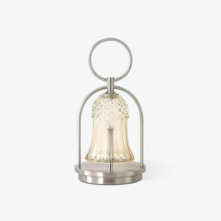 Bell Vintage Glass Table Lamp-Neutral Decor