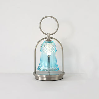 Bell Vintage Glass Table Lamp-Neutral Decor