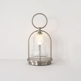 Bell Vintage Glass Table Lamp-Neutral Decor