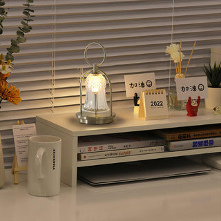 Bell Vintage Glass Table Lamp-Neutral Decor