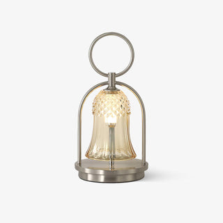 Bell Vintage Glass Table Lamp-Neutral Decor