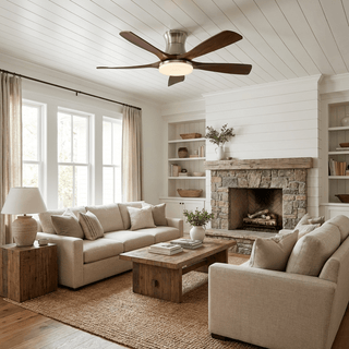 Ventilateur de plafond Hudson à 5 pales avec lumière