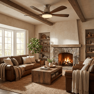 Ventilateur de plafond Hudson à 5 pales avec lumière