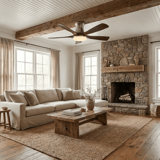 Ventilateur de plafond Hudson à 5 pales avec lumière