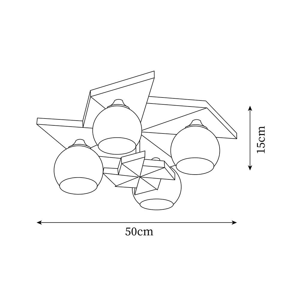 Ewooda Wooden Ceiling Lamp-Neutral Decor