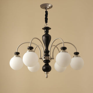 Solara Lustre Classique en Bois et Laiton