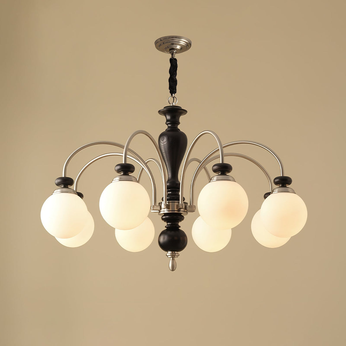 Vianoris Lustre Classique en Bois et Laiton