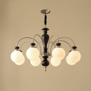 Solara Lustre Classique en Bois et Laiton
