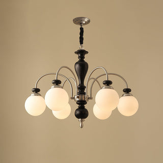 Solara Lustre Classique en Bois et Laiton