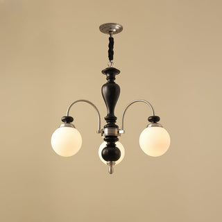 Solara Lustre Classique en Bois et Laiton