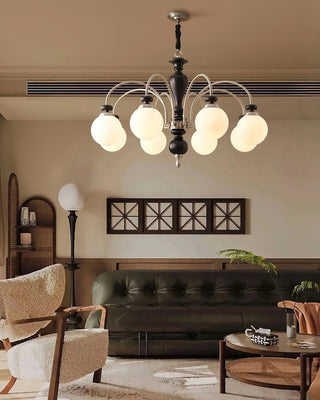 Solara Lustre Classique en Bois et Laiton