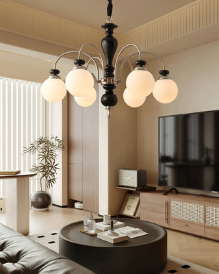 Solara Lustre Classique en Bois et Laiton