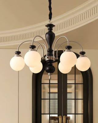 Solara Lustre Classique en Bois et Laiton