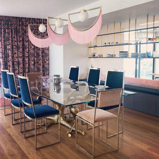 Solara Lampe suspendue en tissu à franges style globe rétro bohème-Luire