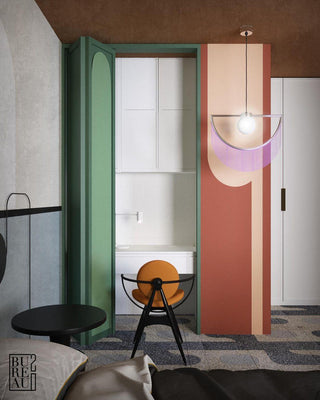 Solara Lampe suspendue en tissu à franges style globe rétro bohème-Luire