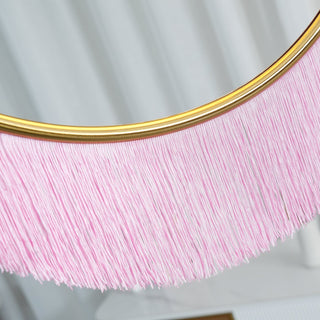 Solara Lampe suspendue en tissu à franges style globe rétro bohème-Luire