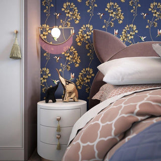 Solara Lampe suspendue en tissu à franges style globe rétro bohème-Luire