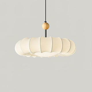 Lyvina Suspension Traditionnelle en Bois Naturel et Tissu