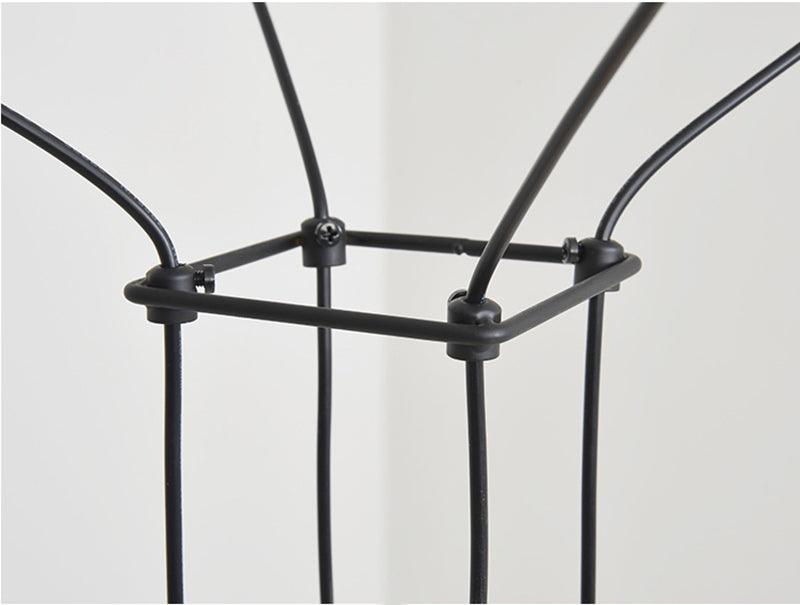 Quineira Suspension Géométrique en Fil Noir LED