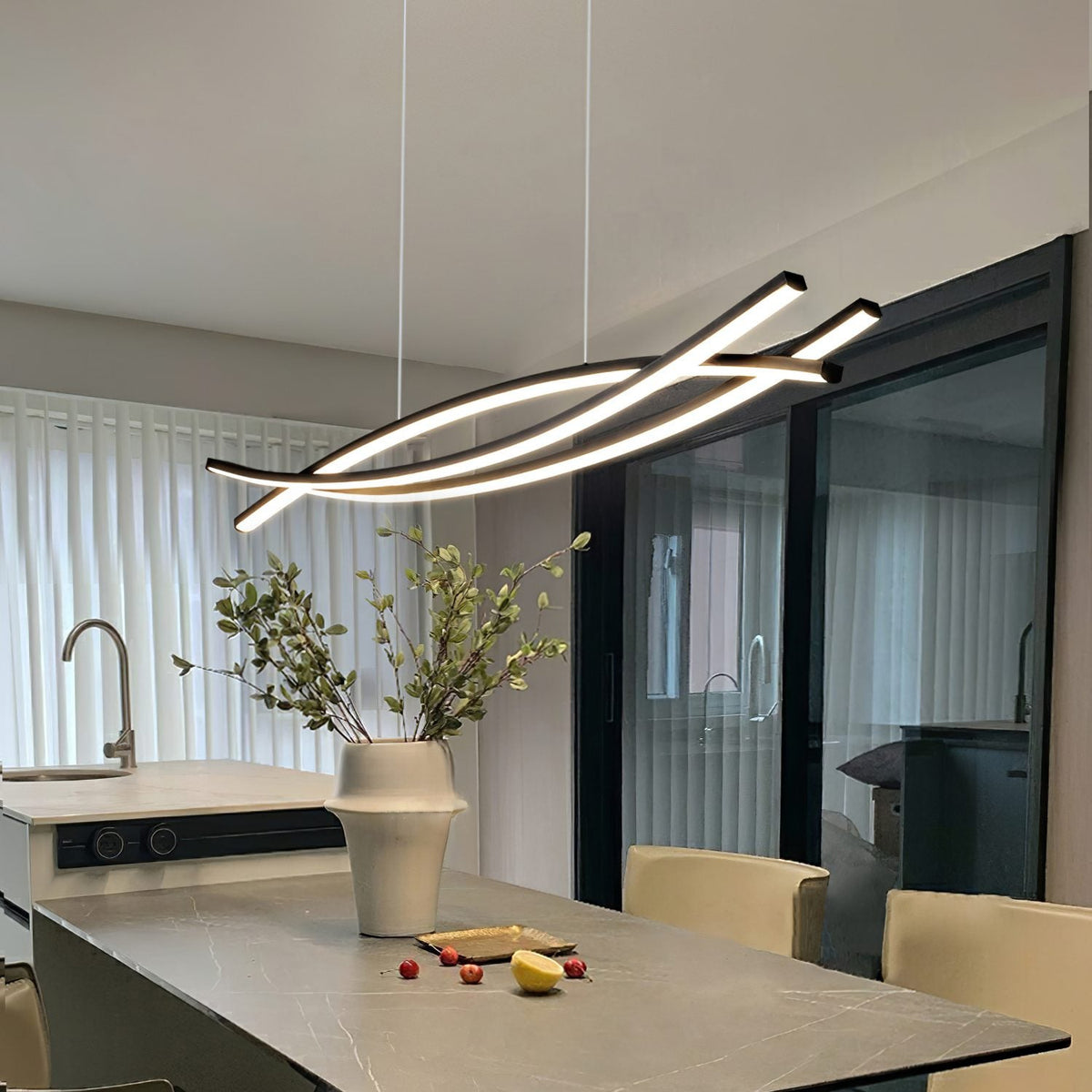 Solisse Lustre LED d'art minimaliste moderne