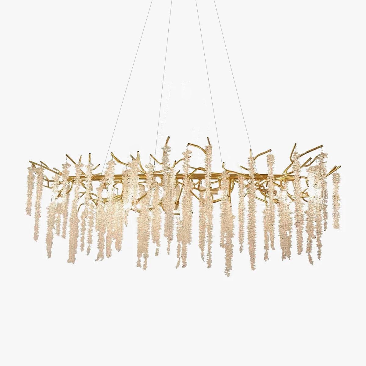 Edreira Lustre Fleur de Glycine en Cristal