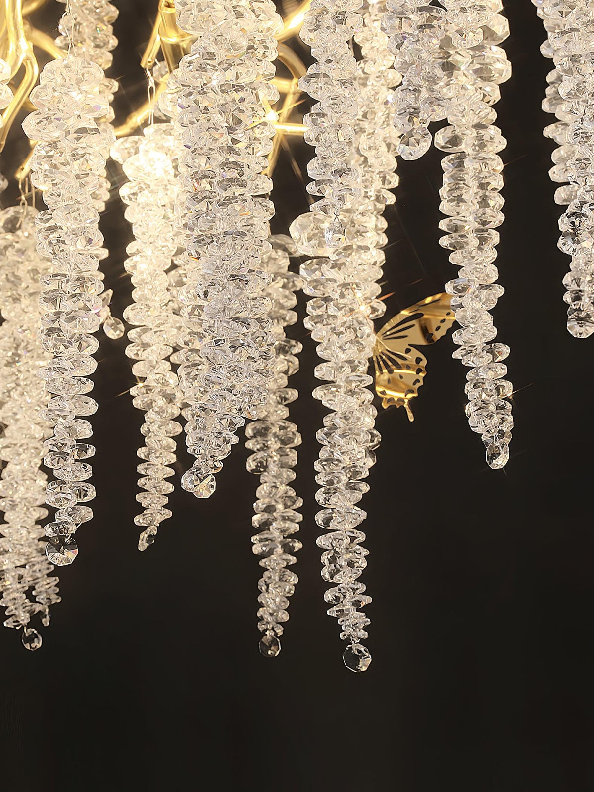 Edreira Lustre Fleur de Glycine en Cristal