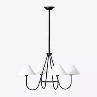 Ellaeara Lustre Tissu Noir Industriel Vintage
