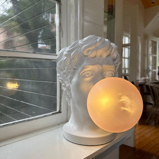 Vona Lampe de Table Contemporaine en Verre