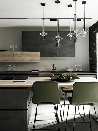 Talera Suspension Lampe en Verre Industrielle Glam