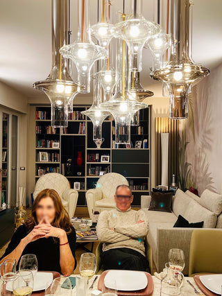 Talera Suspension Lampe en Verre Industrielle Glam