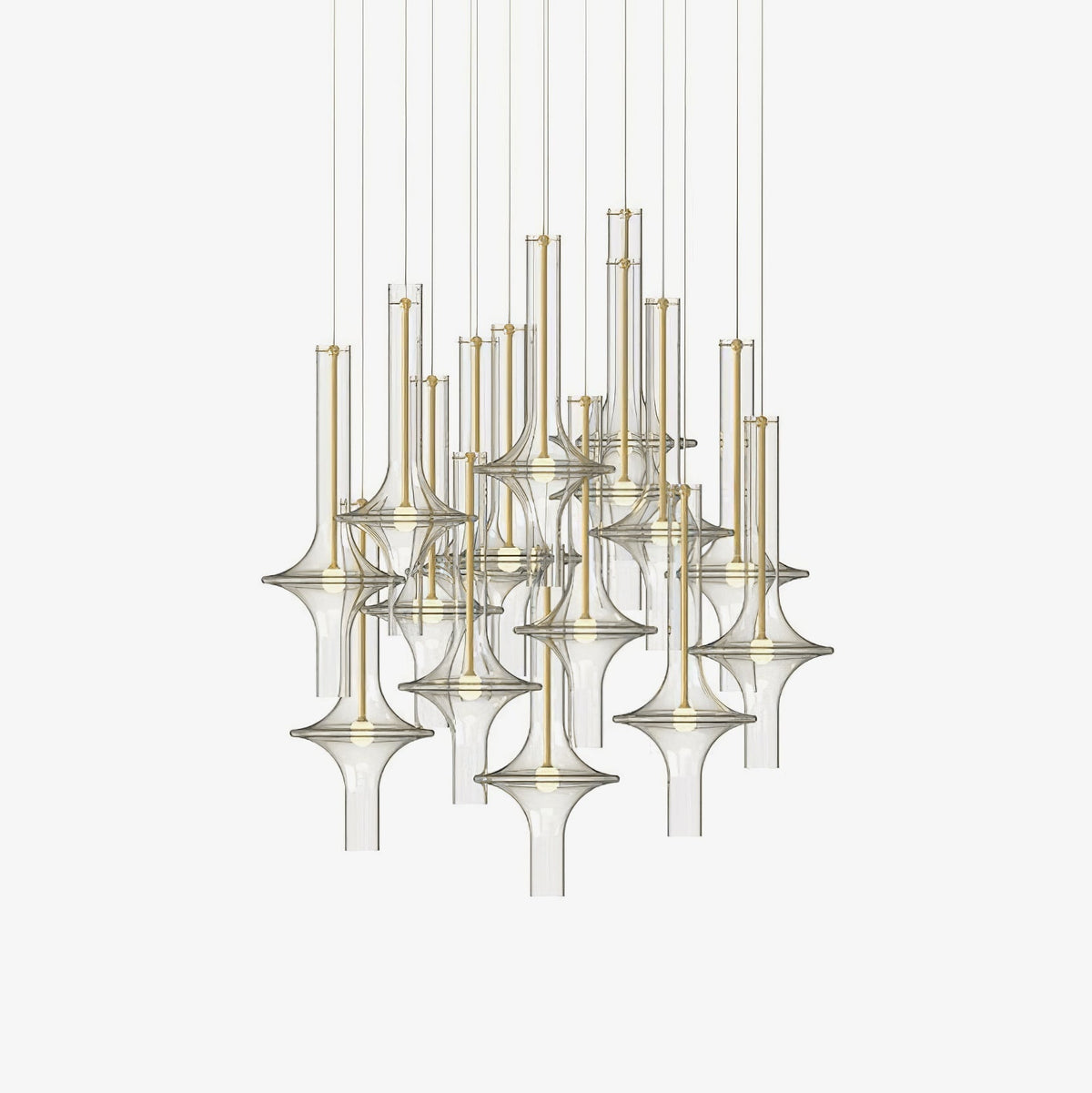 Talera Suspension Lampe en Verre Industrielle Glam