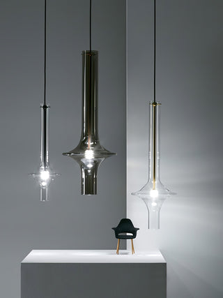 Talera Suspension Lampe en Verre Industrielle Glam