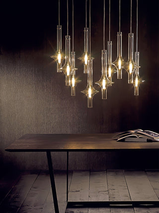 Talera Suspension Lampe en Verre Industrielle Glam