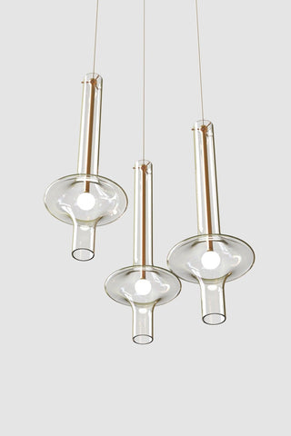 Talera Suspension Lampe en Verre Industrielle Glam