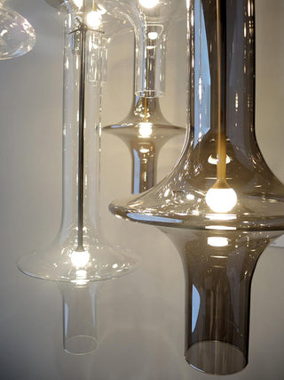 Talera Suspension Lampe en Verre Industrielle Glam