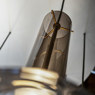 Talera Suspension Lampe en Verre Industrielle Glam