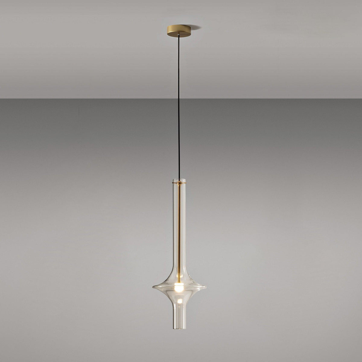 Talera Suspension Lampe en Verre Industrielle Glam