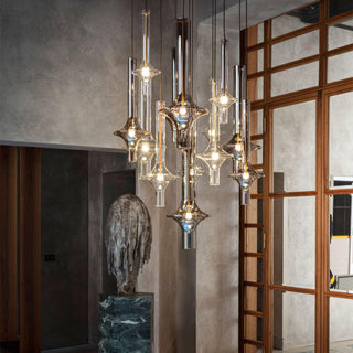 Talera Suspension Lampe en Verre Industrielle Glam