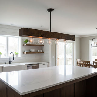Siraen Lustre en Bois d'Île