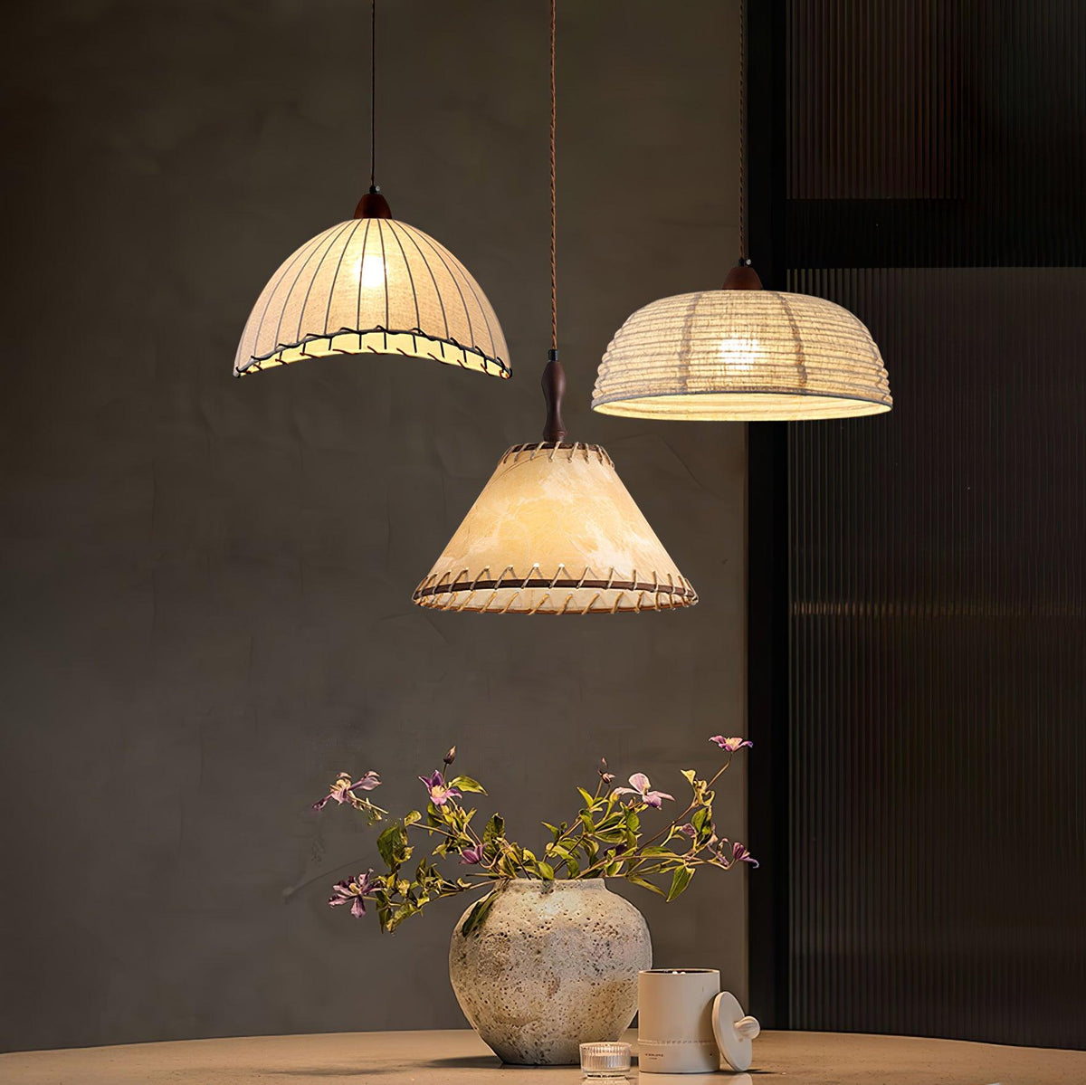 Morisa Suspension en tissu moderne