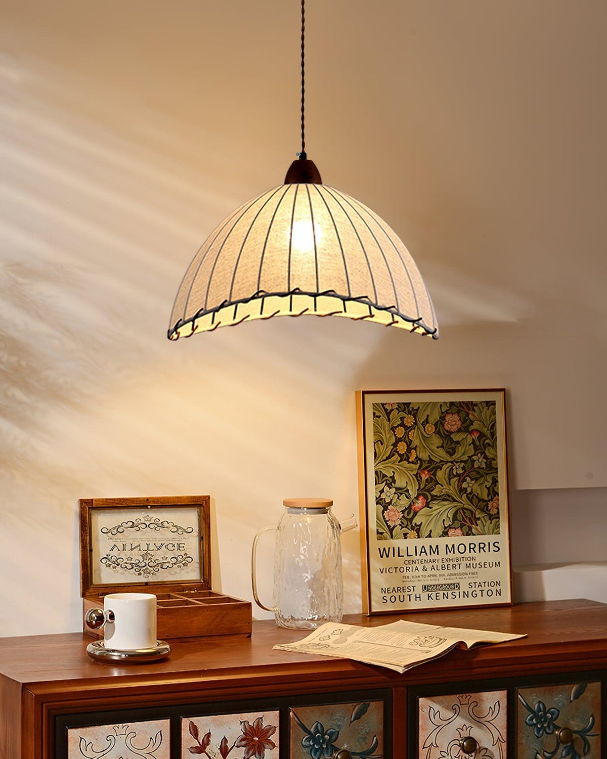 Morisa Suspension en tissu moderne