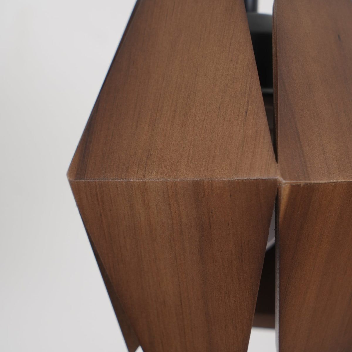 Wall Lamp Geometric Wood Shade Warm Glow Nordic Minimalist Accent-Neutral Decor