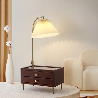 Fold Classic Fabric Table Lamp-Neutral Decor