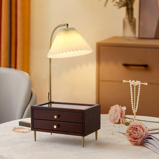 Fold Classic Fabric Table Lamp-Neutral Decor