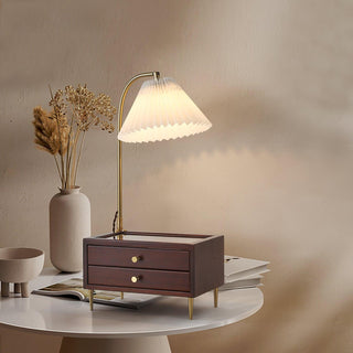 Fold Classic Fabric Table Lamp-Neutral Decor