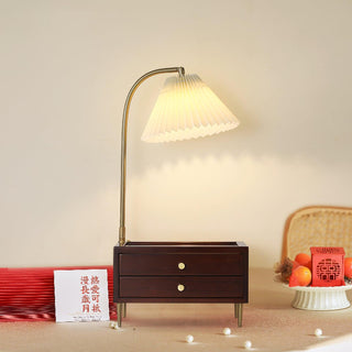 Fold Classic Fabric Table Lamp-Neutral Decor