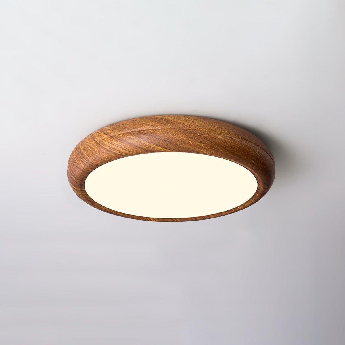 Grena Motif Bois  Plafonnier Led  Rond