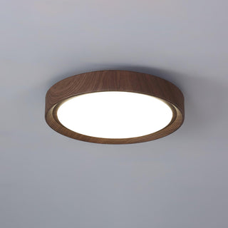 Grena Motif Bois  Plafonnier Led  Rond